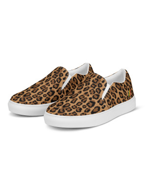 BGR Womens Leopard Print Slip Ons