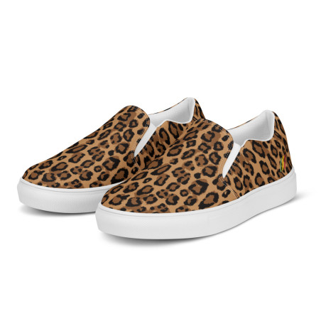 BGR Womens Leopard Print Slip Ons