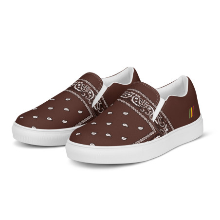 BGR Womens Dark Brown Bando Slip Ons