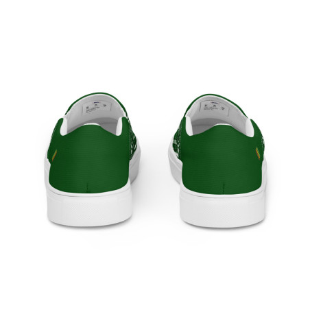 BGR Womens Hunter Green Bando Slip Ons