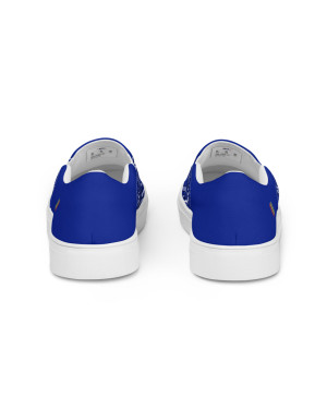 BGR Womens Royal Blue Bando Slip Ons