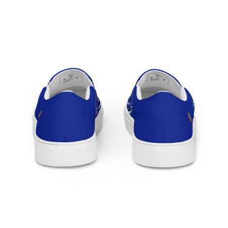 BGR Womens Royal Blue Bando Slip Ons