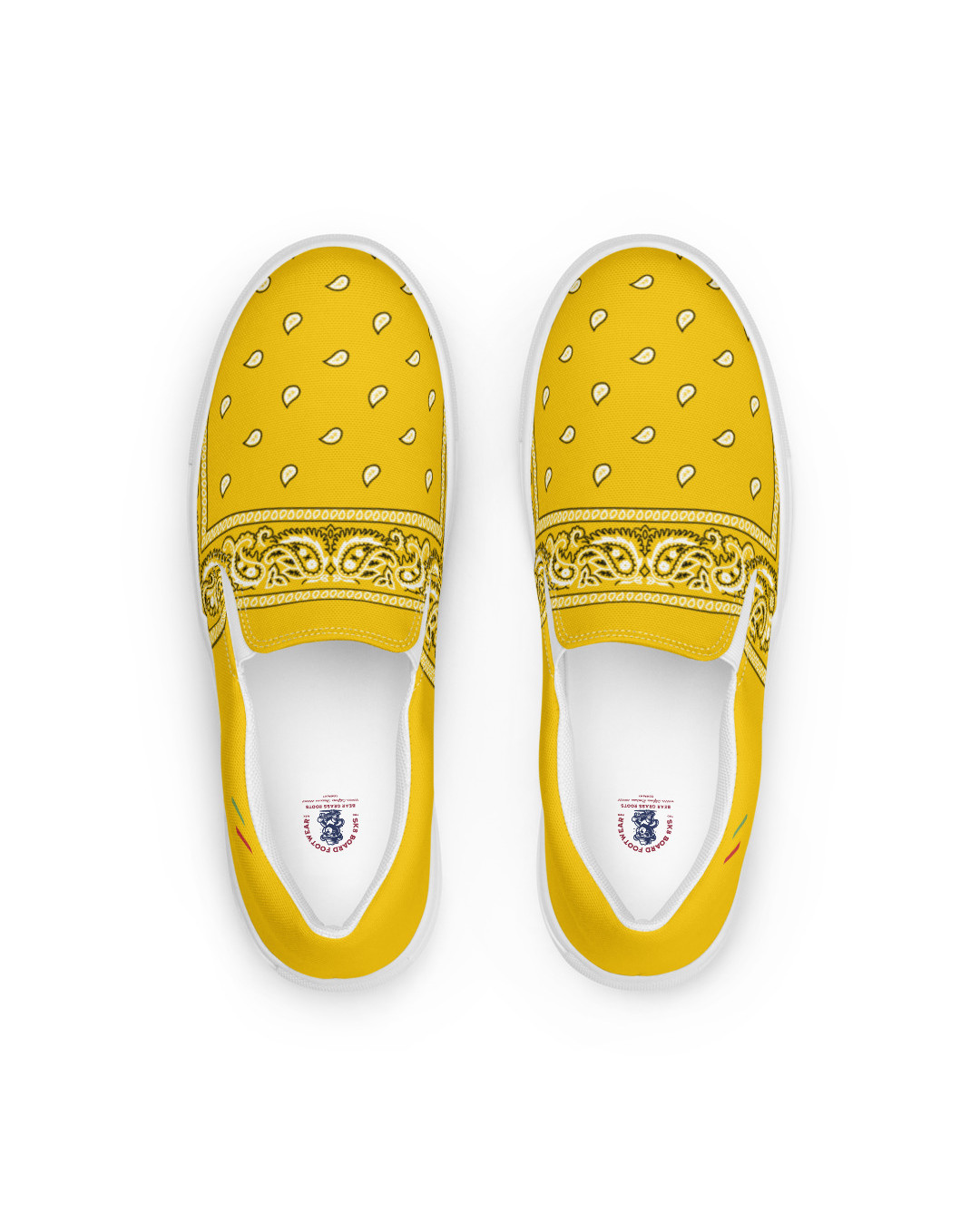 BGR Womens Yellow Bando Slip Ons