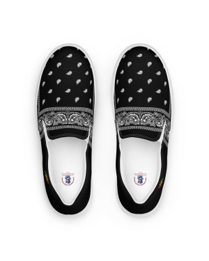 BGR Womens Black Bando Slip Ons