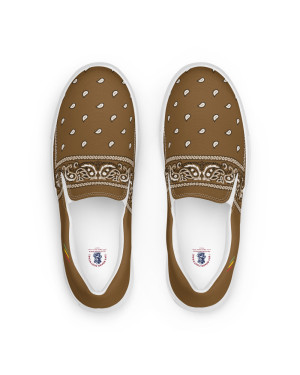 BGR Womens Brown Bando Slip Ons