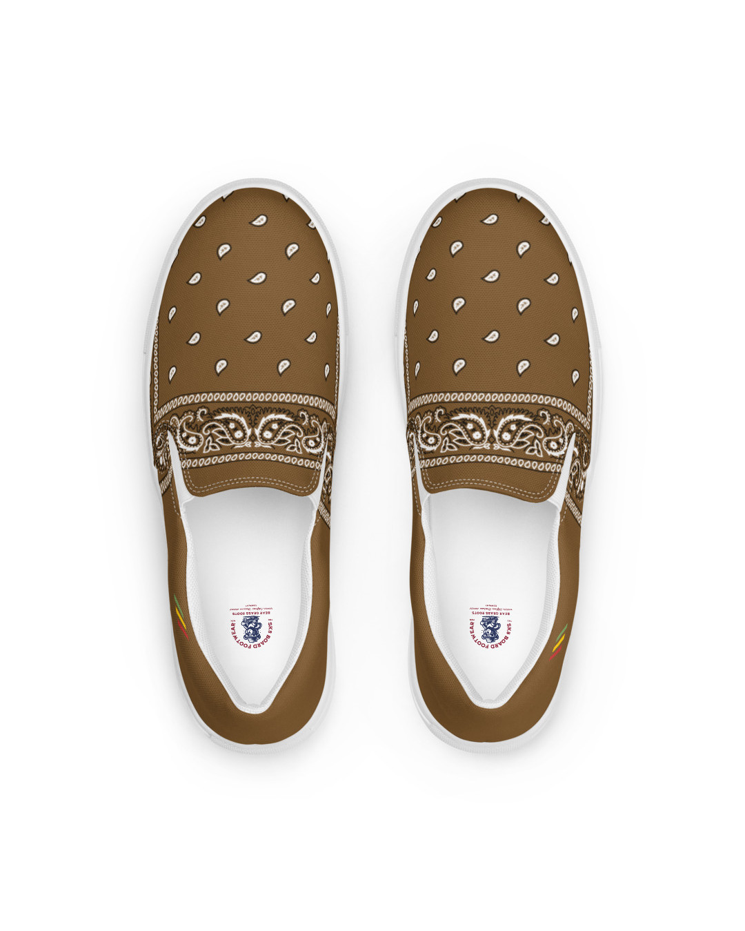 BGR Womens Brown Bando Slip Ons