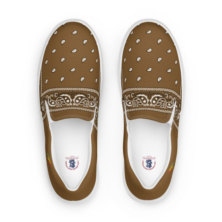 BGR Womens Brown Bando Slip Ons