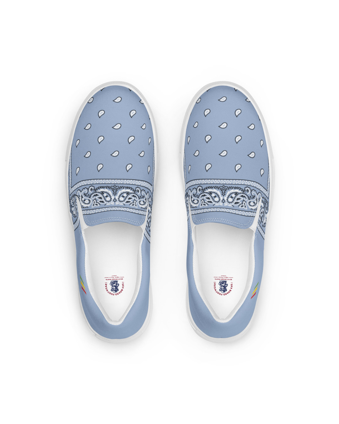 BGR Womens Sky Blue Bando Slip Ons