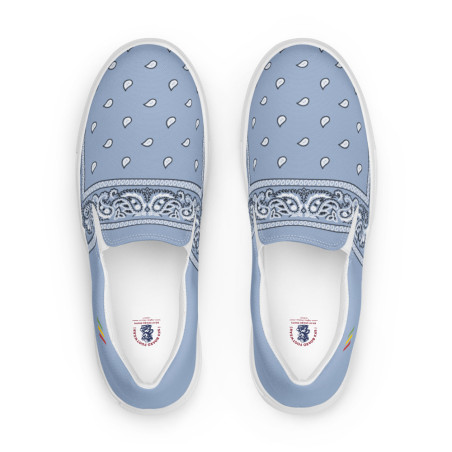 BGR Womens Sky Blue Bando Slip Ons