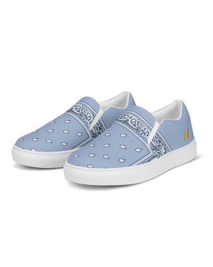 BGR Womens Sky Blue Bando Slip Ons