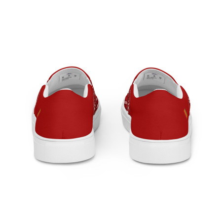 BGR Womens Cardinal Red Bando Slip Ons