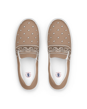 BGR Womens Khaki Bando Slip Ons