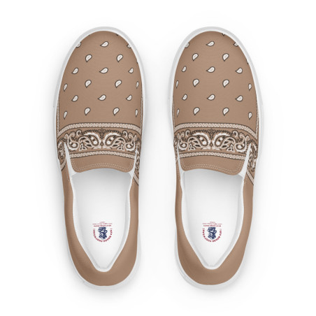 BGR Womens Khaki Bando Slip Ons