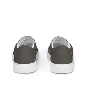 BGR Womens Dark Grey Bando Slip Ons