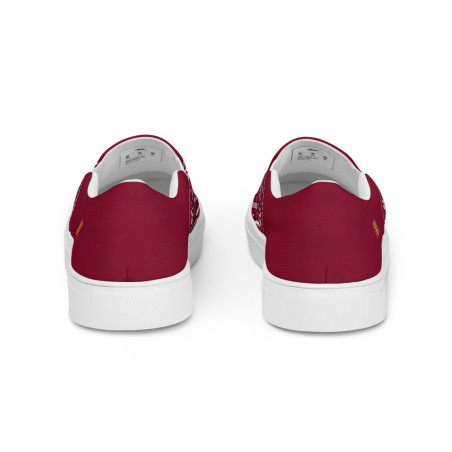 BGR Womens Red Wine Bando Slip Ons