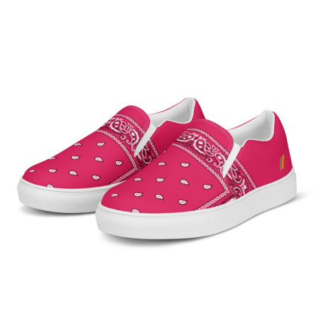 BGR Womens Hot Pink Bando Slip Ons