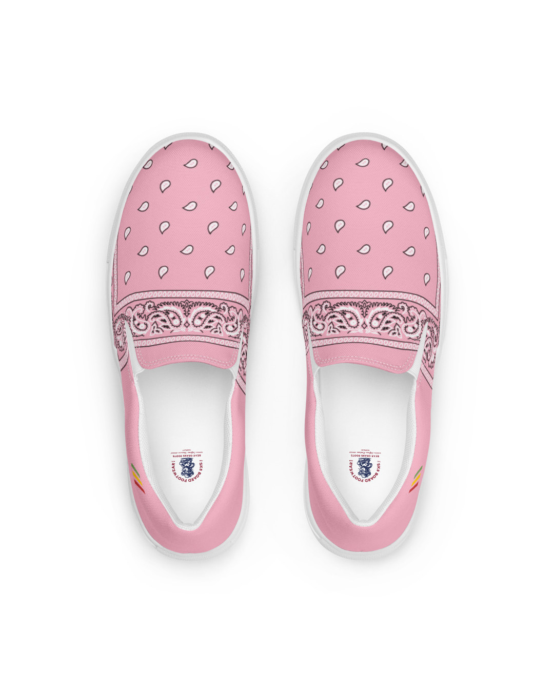BGR Womens Light Pink Bando Slip Ons