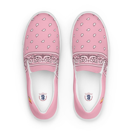 BGR Womens Light Pink Bando Slip Ons