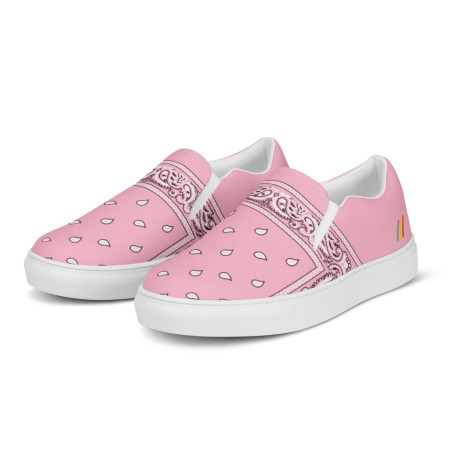BGR Womens Light Pink Bando Slip Ons