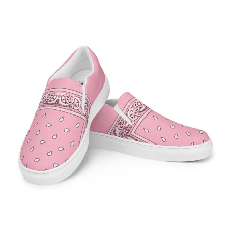 BGR Womens Light Pink Bando Slip Ons