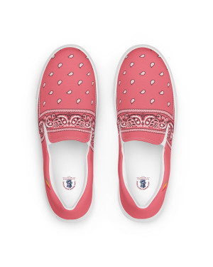 BGR Womens Pink Bando Slip Ons