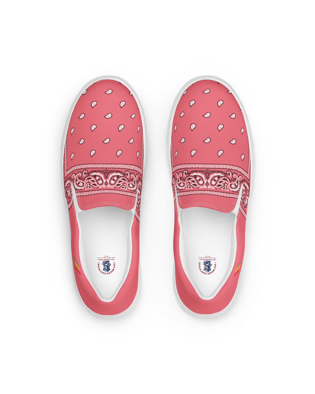 BGR Womens Pink Bando Slip Ons