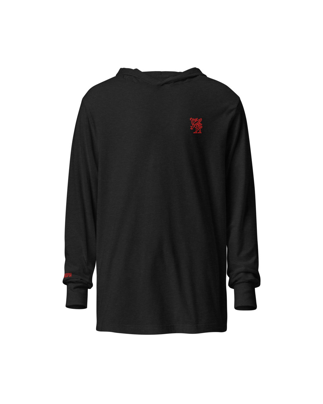 Black Holy Ethiopia Hooded Long-Sleeve Tee