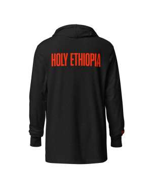 Black Holy Ethiopia Hooded Long-Sleeve Tee