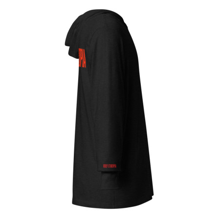 Black Holy Ethiopia Hooded Long-Sleeve Tee