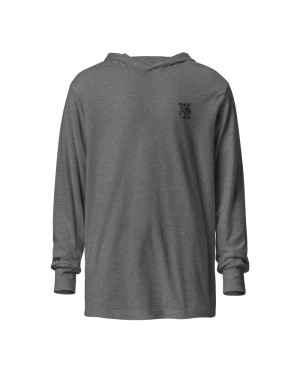 Holy Ethiopia Silver/Black Hooded Long-Sleeve Tee