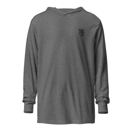 Holy Ethiopia Silver/Black Hooded Long-Sleeve Tee