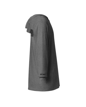 Holy Ethiopia Silver/Black Hooded Long-Sleeve Tee