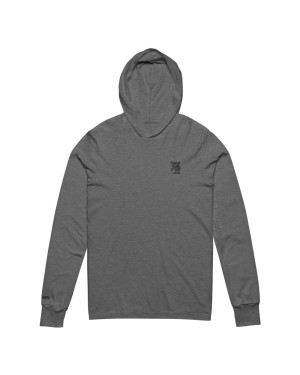 Holy Ethiopia Silver/Black Hooded Long-Sleeve Tee