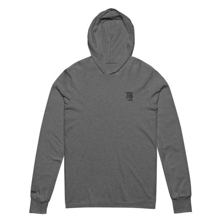 Holy Ethiopia Silver/Black Hooded Long-Sleeve Tee