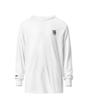 Holy Ethiopia White Hooded Long-Sleeve Tee