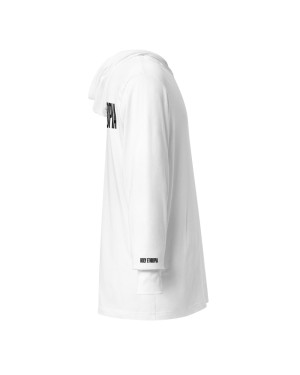 Holy Ethiopia White Hooded Long-Sleeve Tee