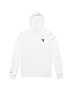 Holy Ethiopia White Hooded Long-Sleeve Tee