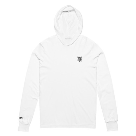 Holy Ethiopia White Hooded Long-Sleeve Tee
