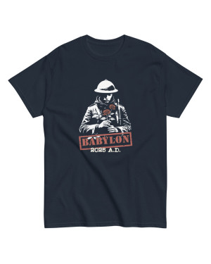 Navy 'Babylon 2025 A.D.' Classic T-Shirt