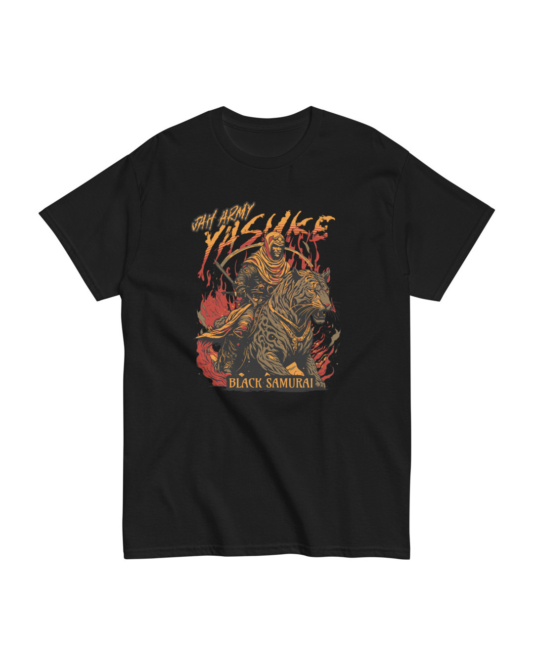 Black 'Jah Army Yasuke' Classic T-Shirt