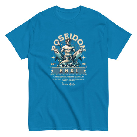 Aqua Blue 'Poseidon Enki' Classic T-Shirt
