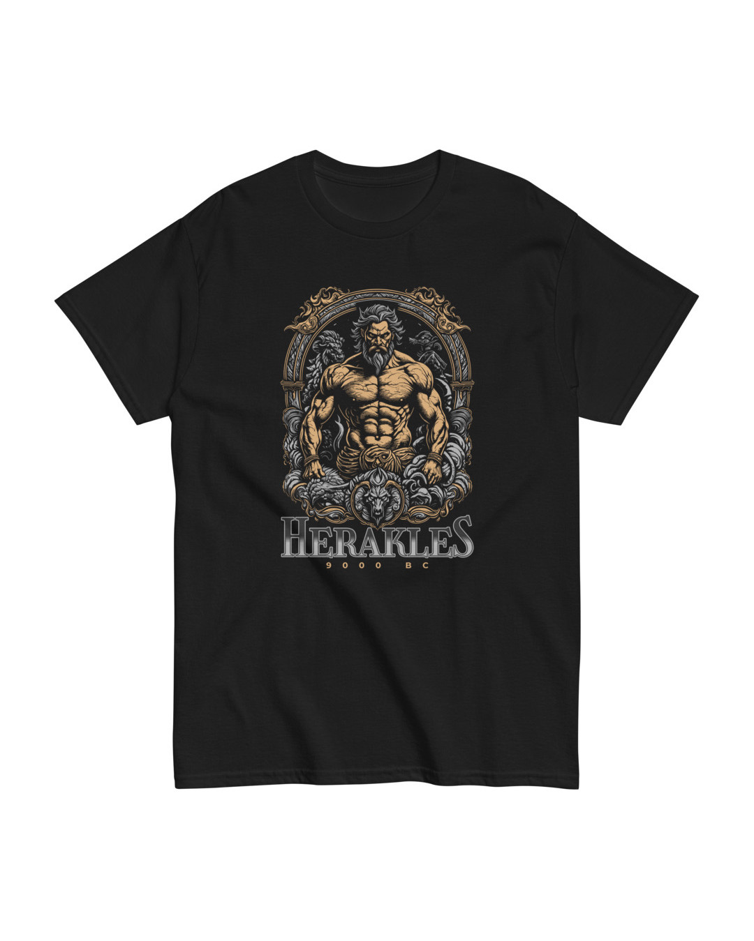 Black 'Herakles 9000 B.C.' Classic T-Shirt