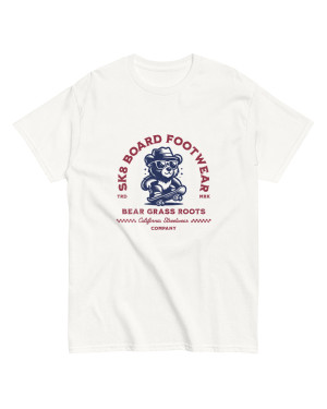 White 'SK8 Board Footwear Logo' Classic T-Shirt