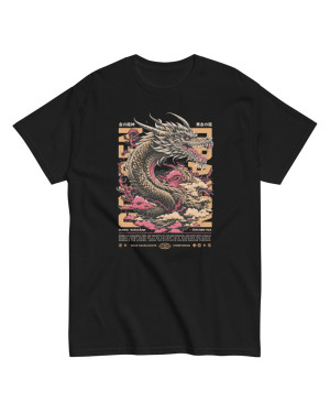 Black 'Golden Dragon' Classic T-Shirt