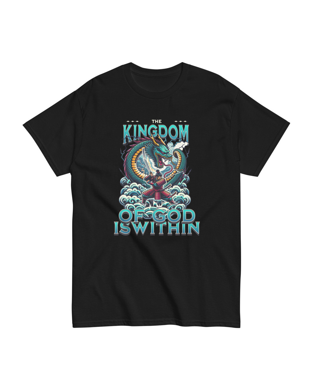 Black 'Kingdom Samurai' Classic T-Shirt